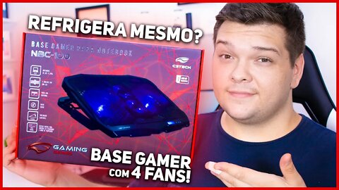 Testei uma BASE GAMER para NOTEBOOK! VALE A PENA? C3 Tech NBC - 100