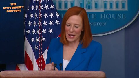 Awkward: Psaki responds to a question about Space Force future.