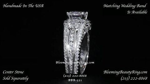 BBR-521E Engagement Ring By BloomingBeautyRing.com