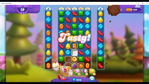 FRIENDS Level 128 Audio Talkthrough, Candy Crush Friends Saga, 28 Moves 0 Boosters