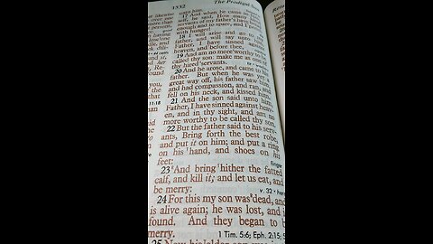 Luke 15:20 A Parable from Jesus