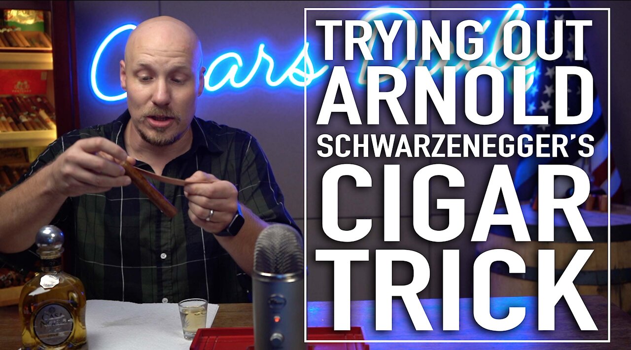 Trying Out Arnold Schwarzenegger's Cigar Trick