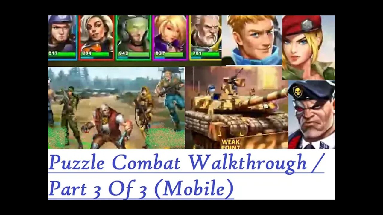 Puzzle Combat Walkthrough / Part 3 Of 3 (Mobile)