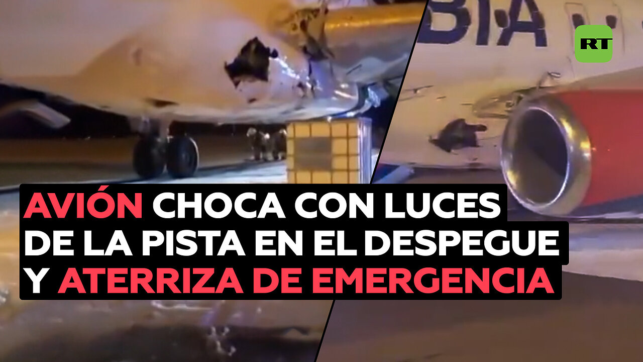 Avión con 132 pasajeros vuela con daños en el fuselaje y el ala