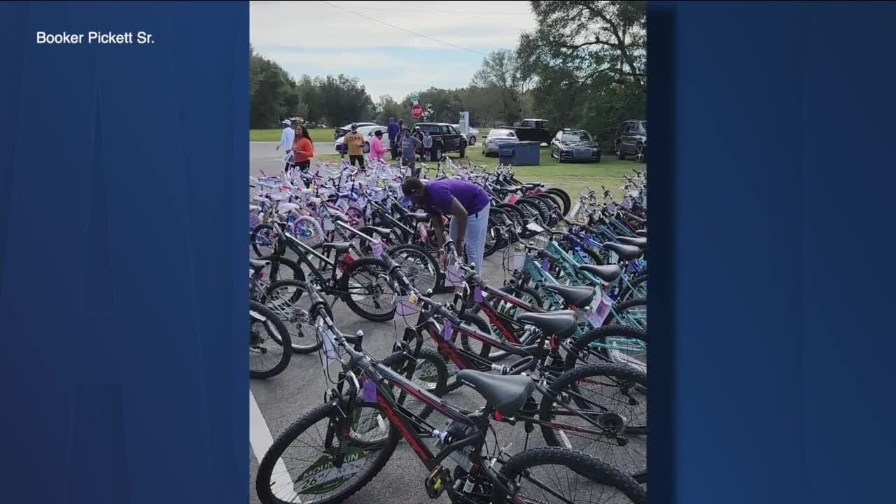 Bike giveaway for Christmas
