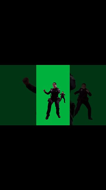 Green Screen –cop dancing