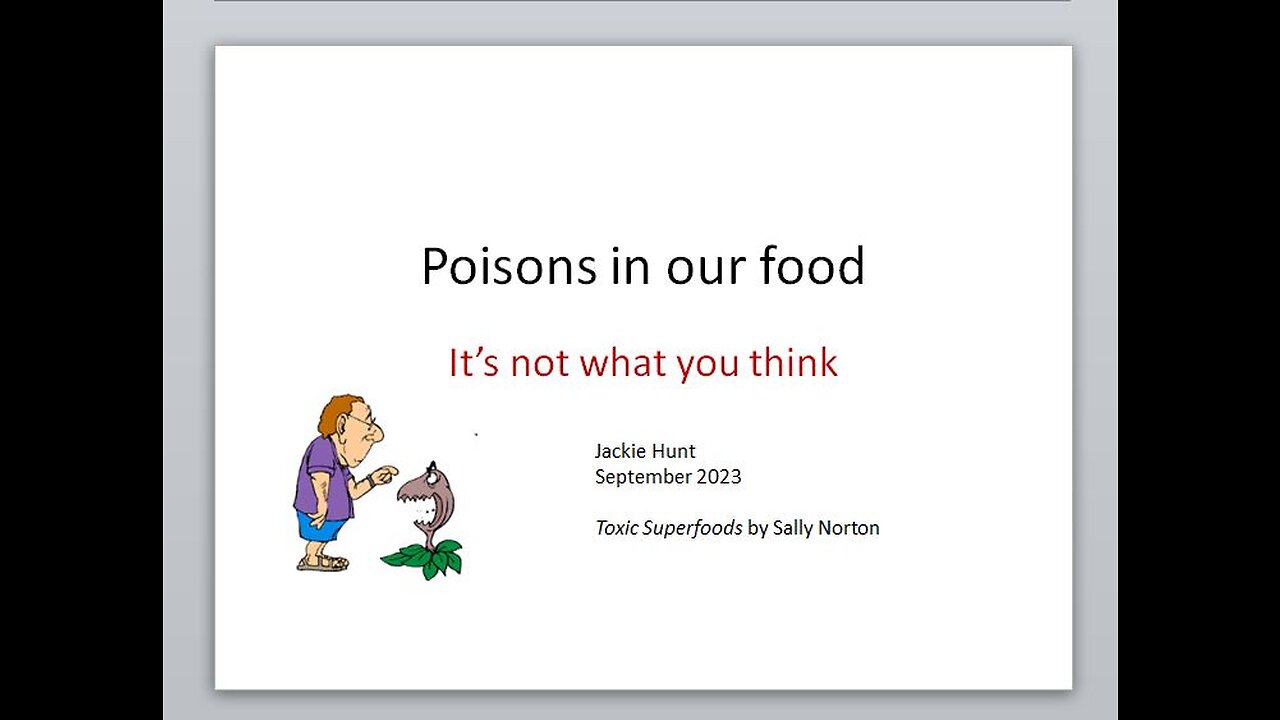 Poisons in our food- oxalates