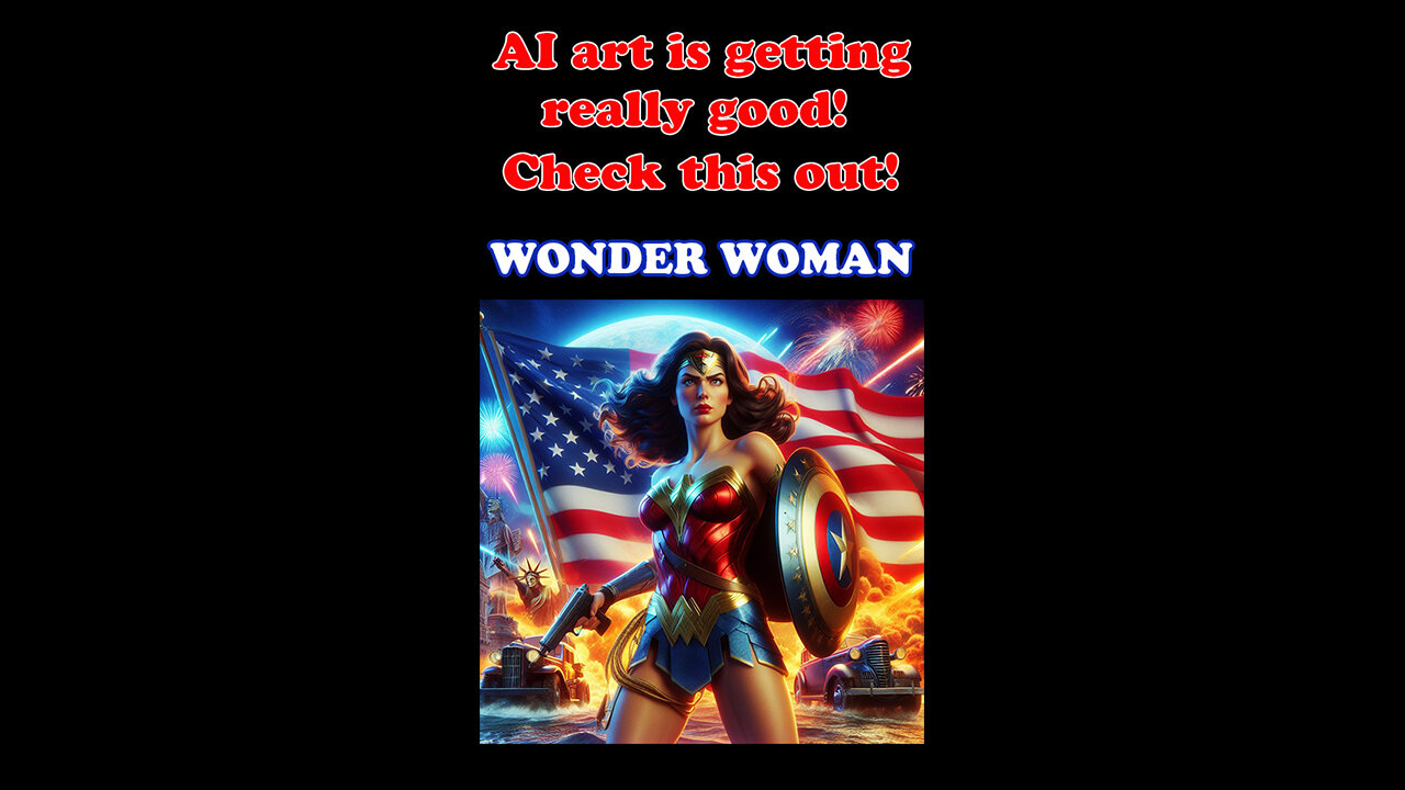 Digital AI art is getting shockingly good! Check this out! Part 20 - Wonder Woman - Number 1 of 2.