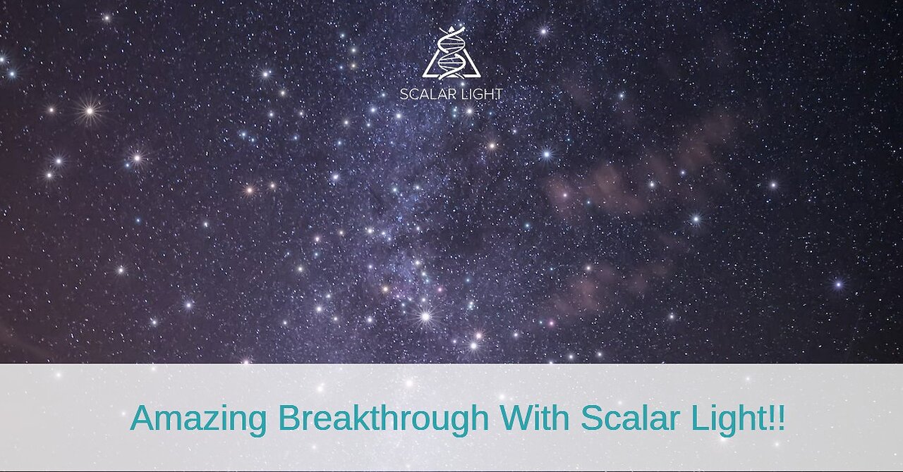 Amazing Breakthrough With Scalar Light!!