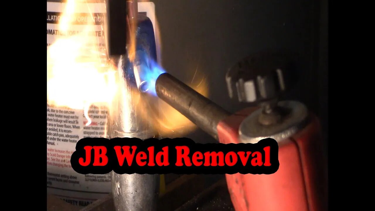 How to remove old JB Weld using torch J-B Weld removal