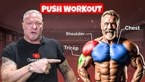 The Perfect Push Workout For Over 50, Chest, Shoulders and Triceps