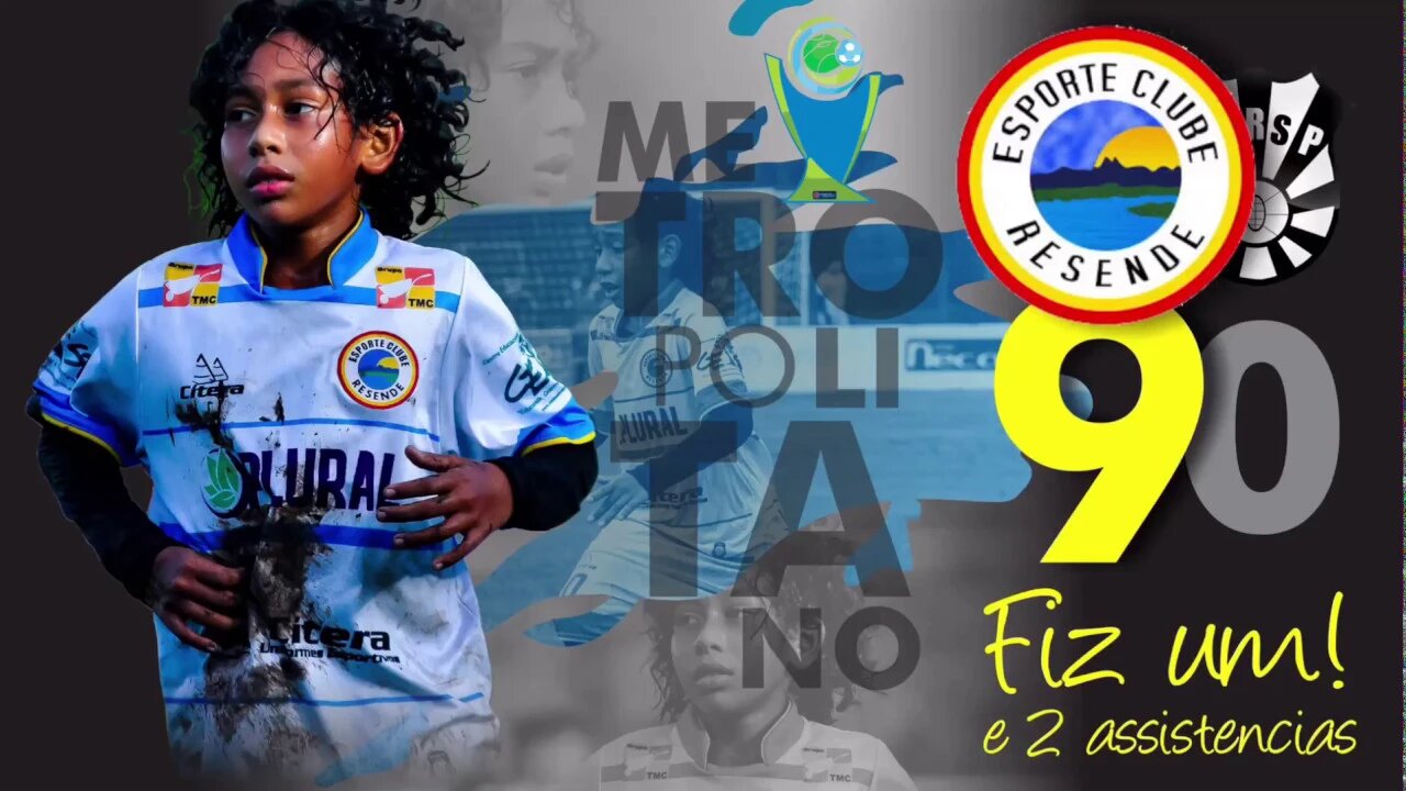 Metropolitano 2019 - EC Resende 9x0 EC Rio São Paulo - 1 gol de falta