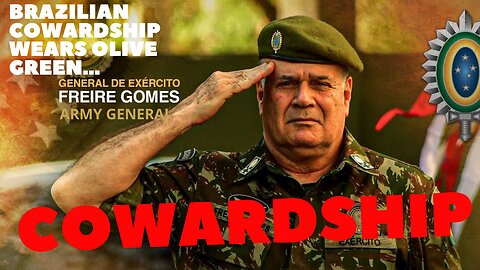 BRAZILIAN COWARDSHIP WEARS OLIVE GREEN...