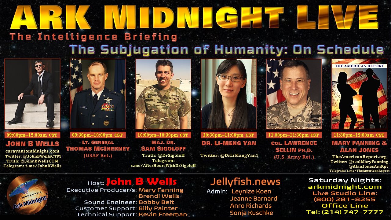 The Intelligence Briefing / The Subjugation of Humanity: On Schedule - John B Wells LIVE