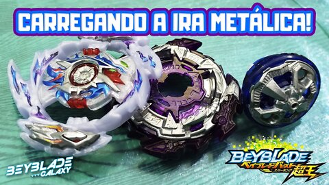 Testando 073 - RAGE HELIOS 2 .Cm 3A contra 3 combos - Beyblade Burst ベイブレードバースト