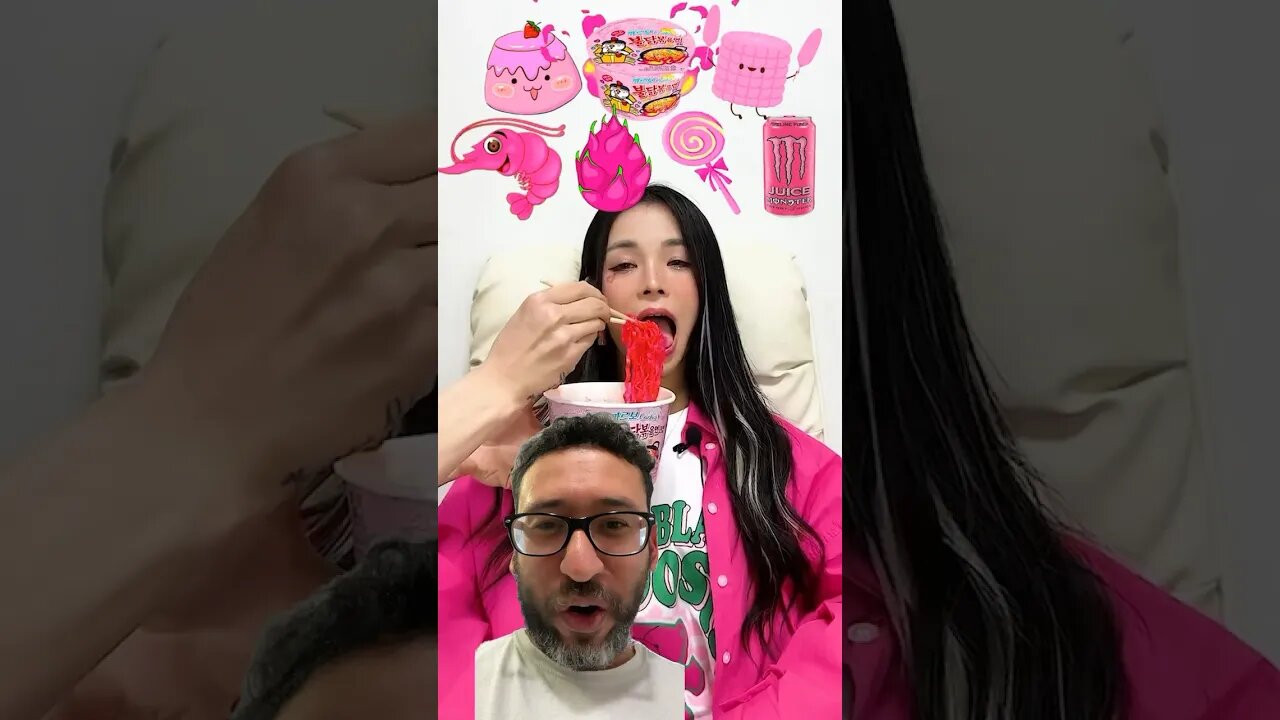 Pink Ramen let’s go #ramen #pink #barbie