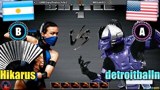 Ultimate Mortal Kombat 3 (Hikarus Vs. detroitballn) [Argentina Vs. U.S.A.]