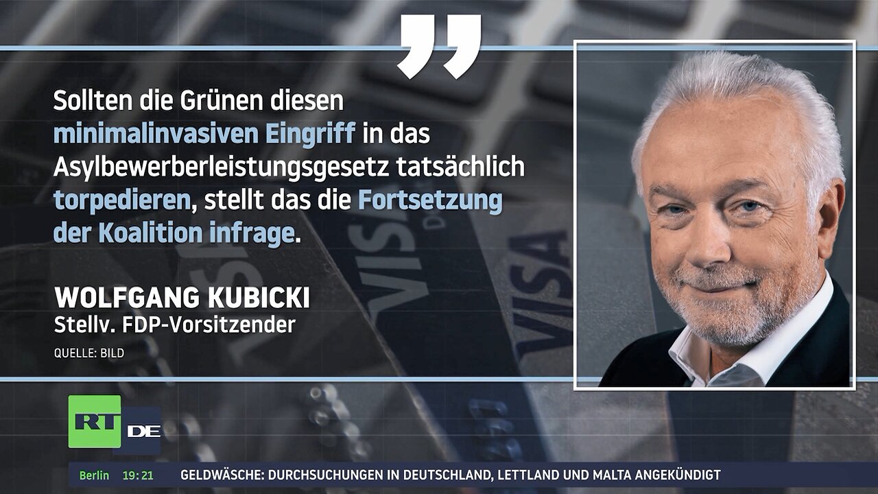 Zankapfel für Ampel: Bezahlkarte für Asylbewerber könnte "Koalition infrage stellen"