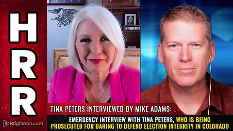 Tina Peters, who is being PROSECUTED for daring to defend election integrity in Colorado