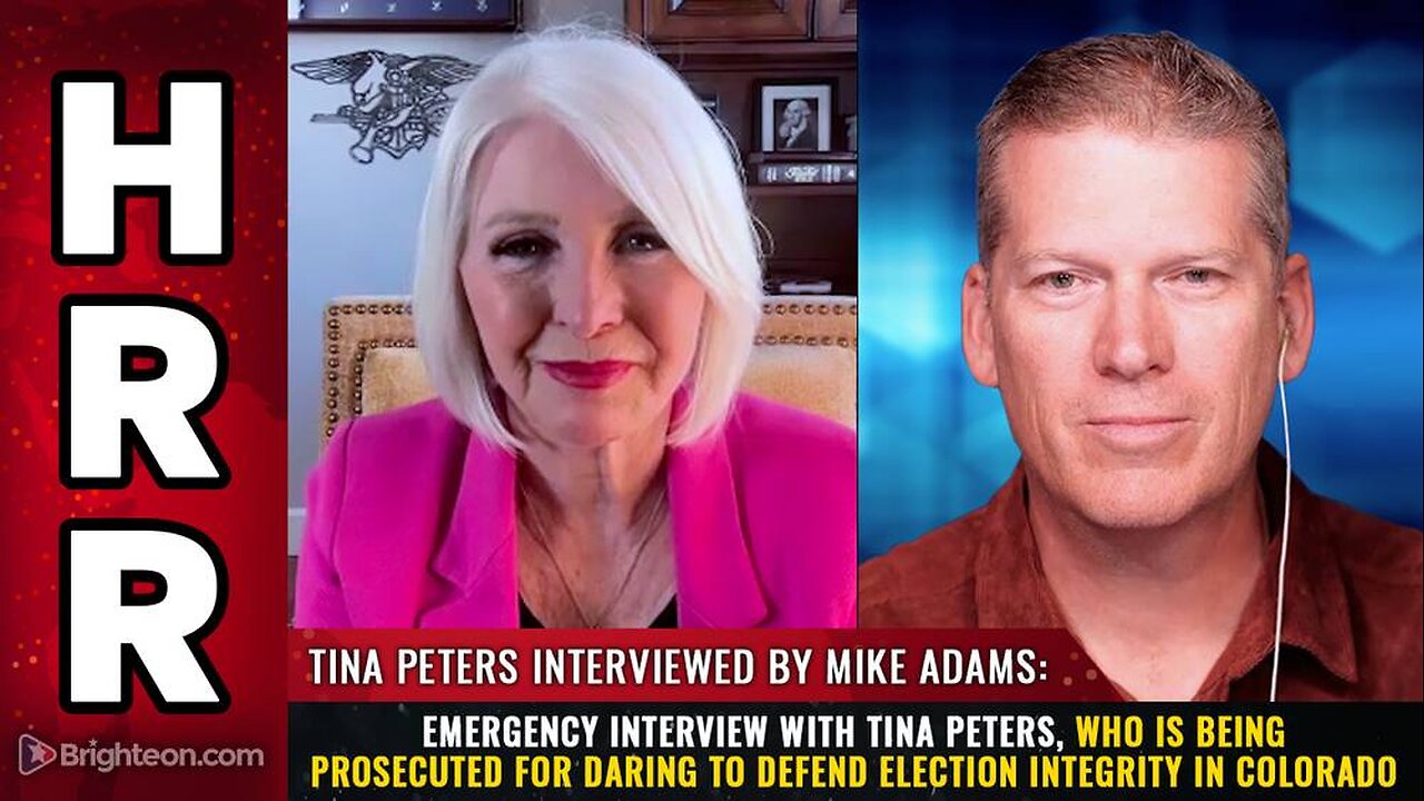 Tina Peters, who is being PROSECUTED for daring to defend election integrity in Colorado