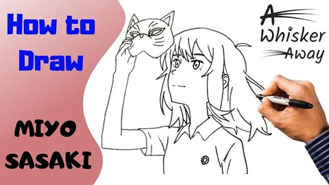 HOW TO DRAW Miyo Sasaki from A Whisker Away