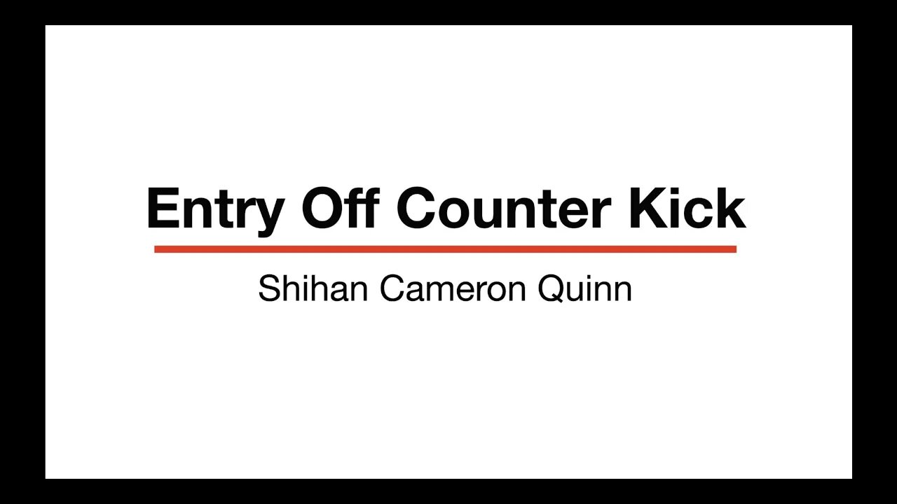 Kyokushin Karate Training with Cameron Quinn: Entry off kick counter 200418