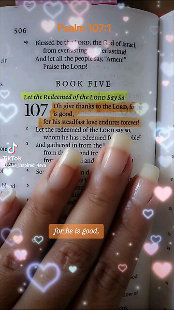 Scripture of Thanksgiving ✨️ Psalm 107:1