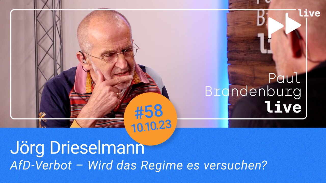 #58 – Jörg Drieselmann: AfD-Verbot – Wird das Regime es versuchen?