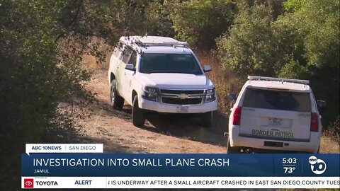 Human remains found at scene of small aircraft crash near Jamul