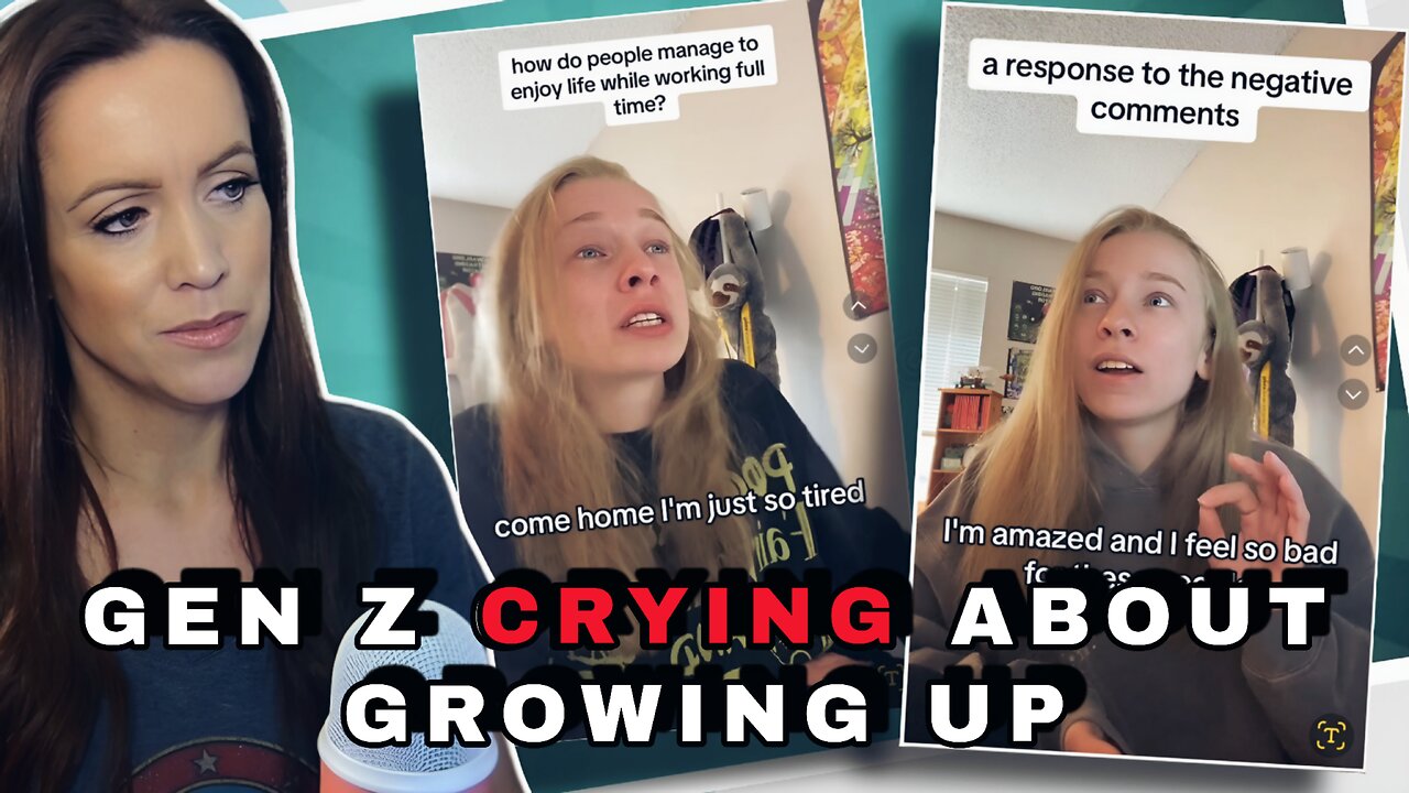 Gen Z Woman CRIES ON TIKTOK About Adulting