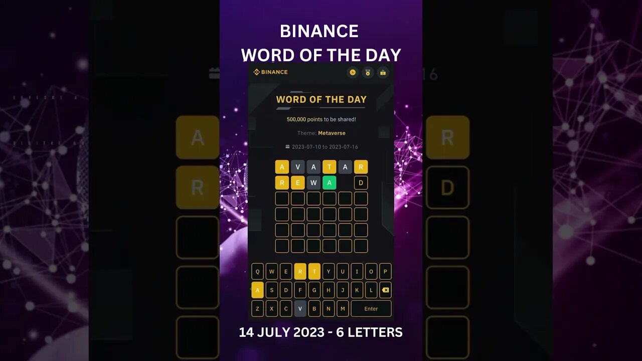 Metaverse Quiz Madness! Play Binance WOTD! 🎮 (14-07-2023)#Binance #WOTD #Metaverse #shorts #xrp