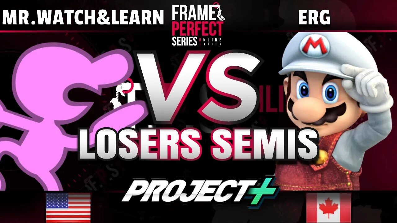 FPS6 Online - ELK G | PKK | Mr.Watch&Learn (Game&Watch) vs. Erg (Mario) - Project+ Losers Semifinal