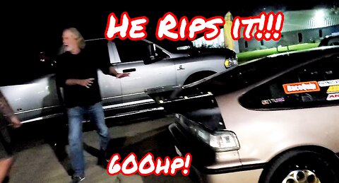 Older guy RIPS!! 600hp CRX!!