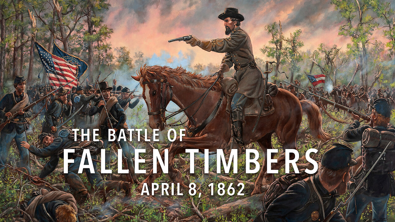 Civil War First Battle of Fallen Timbers Tennessee Oil Painting by Artist Mark Maritato