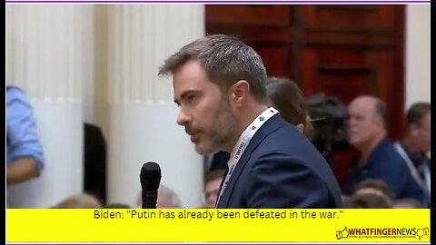 Biden: "Putin has already been defeated in the war."