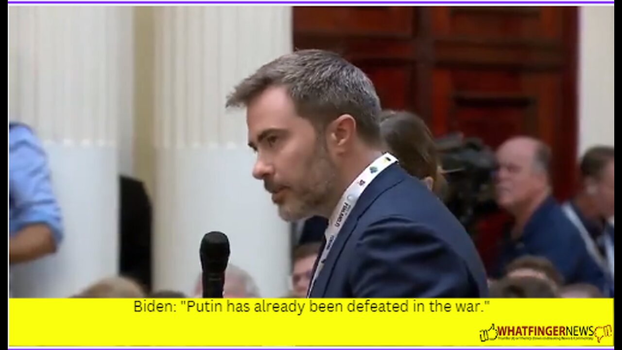 Biden: "Putin has already been defeated in the war."
