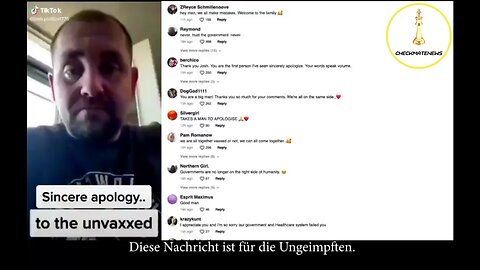 Apology to the unvaccinated