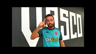 Nenê convocando a torcida para Vasco X Vila Nova pela 1ª rodada