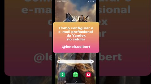Como configurar e-mail profissional da Yandex no celular