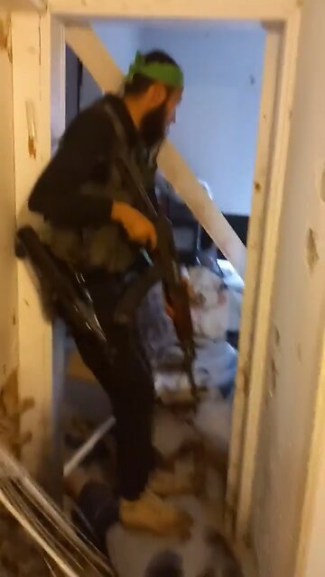 This is who the college commies support. Here is Hamas in action.