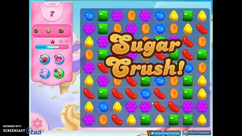 Candy Crush Level 1526 Audio Talkthrough, 1 Star 0 Boosters