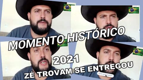 MOMENTO HISTÓRICO 2021, ZÉ TROVÃO O HERÓI NACIONAL SE ENTREGOU.