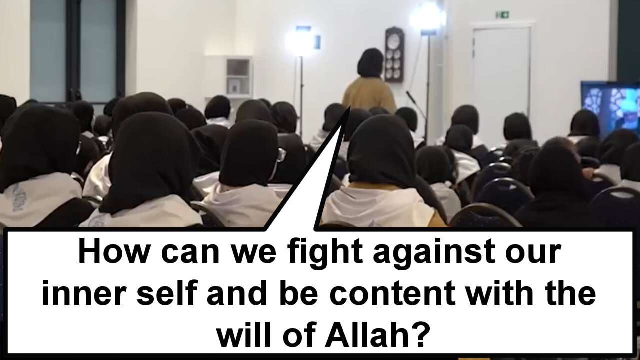 How can we fight against our inner self and be content with the will of Allah?