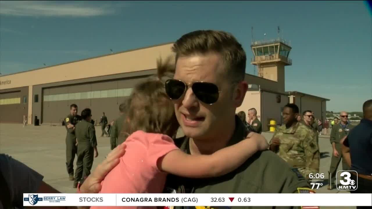 Service families are celebrating the runway reopening at Offutt Air Force Base