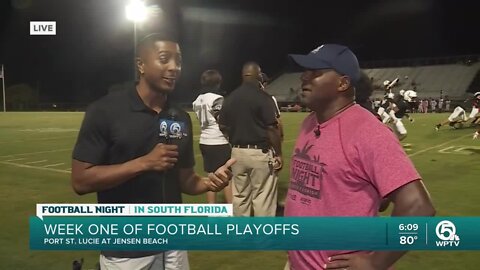 Jensen Beach, Port St. Lucie square off in football playoffs