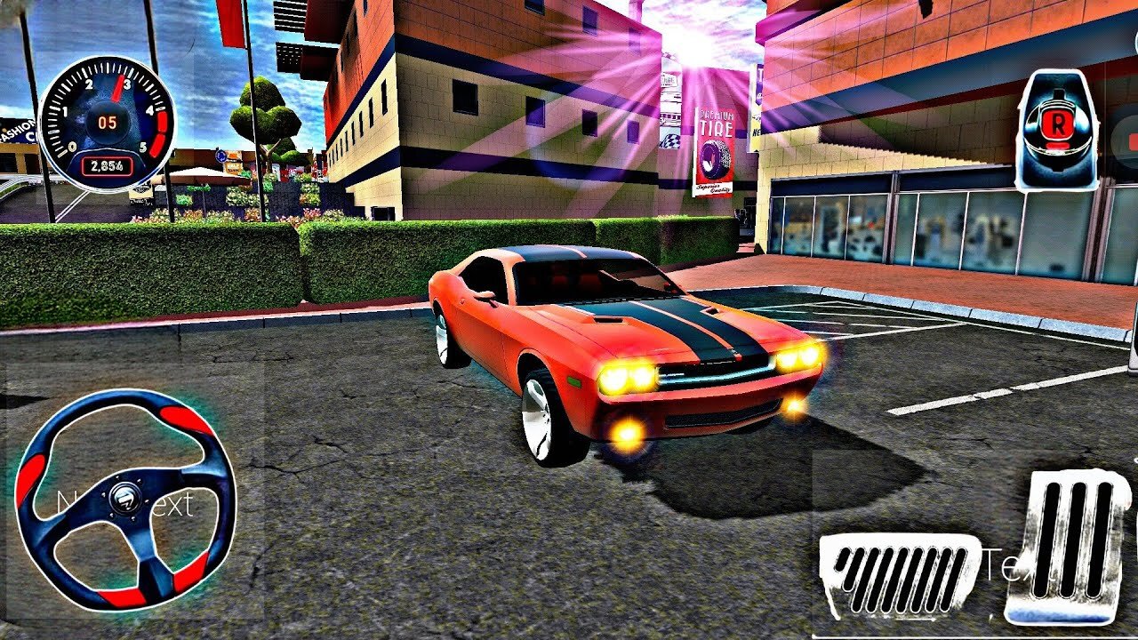 Shopping Mall Parking Lot - Unlock New Muscle Cars Driving in City - Android GamePlay