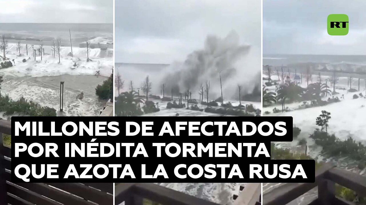 VIDEOS: El 'huracán del siglo' azota las regiones sureñas de Rusia
