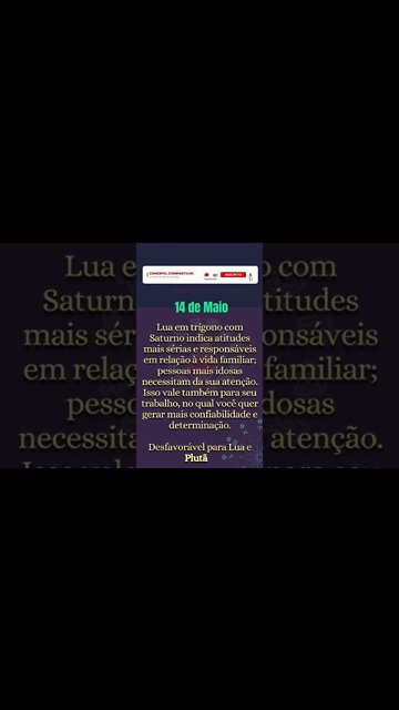 Momento Astral 14 de Maio- Veja o que os Planetas trazem para você no dia de hoje #shorts