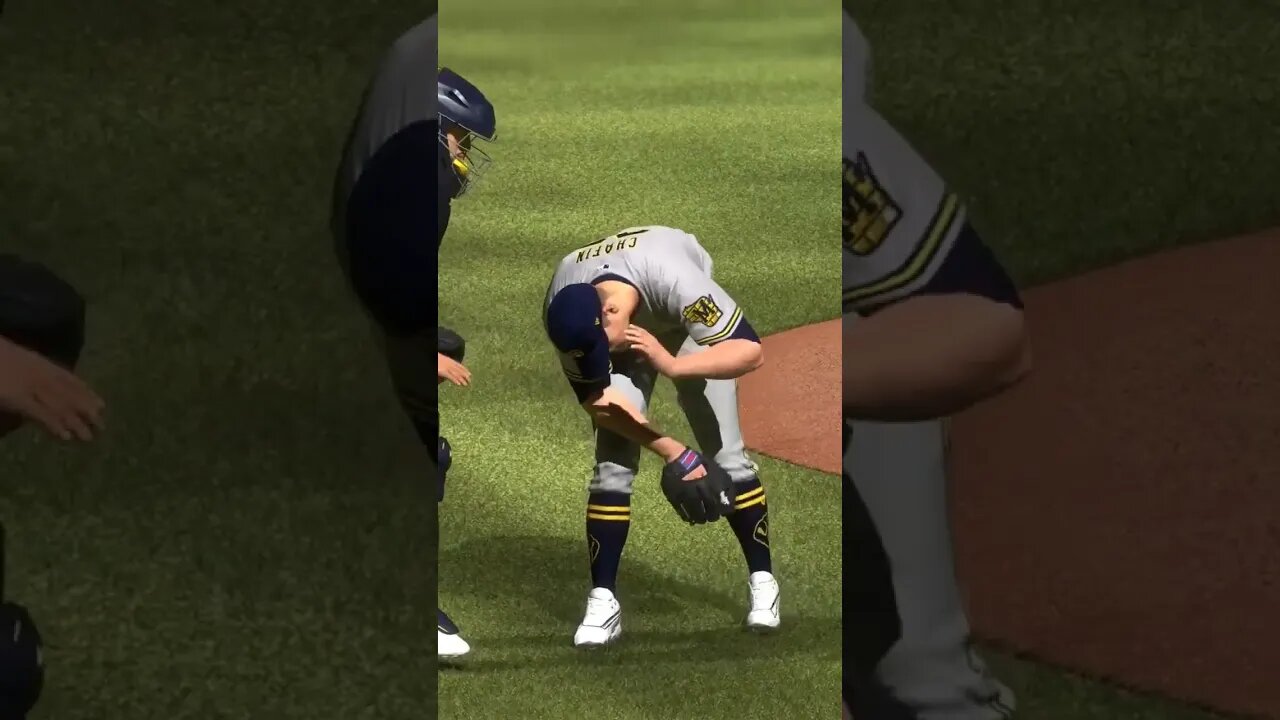 my bad😱 #mlbtheshow23gameplay #gaming #ps5 #brewers #marlins #baseball #beisbol