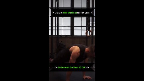 30 Min HIIT Workout for Fat Loss